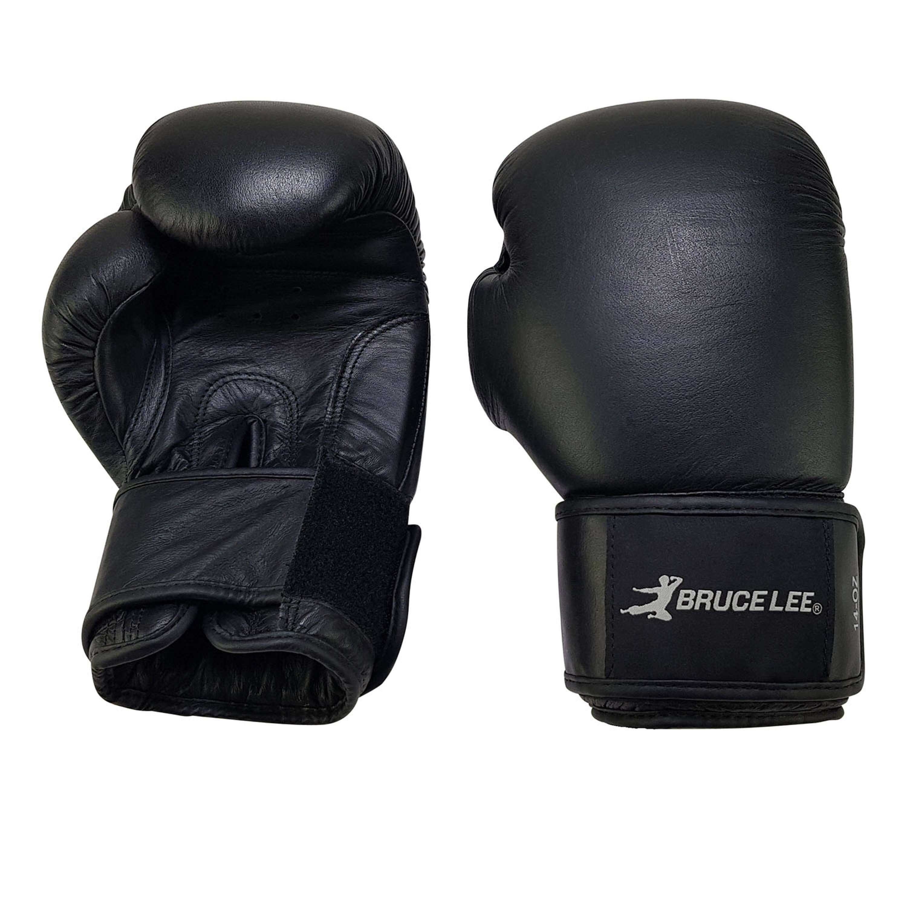 Bruce Lee Allround Boxing Glove Boxhandschuh Pro schwarz 12 oz 6/7
