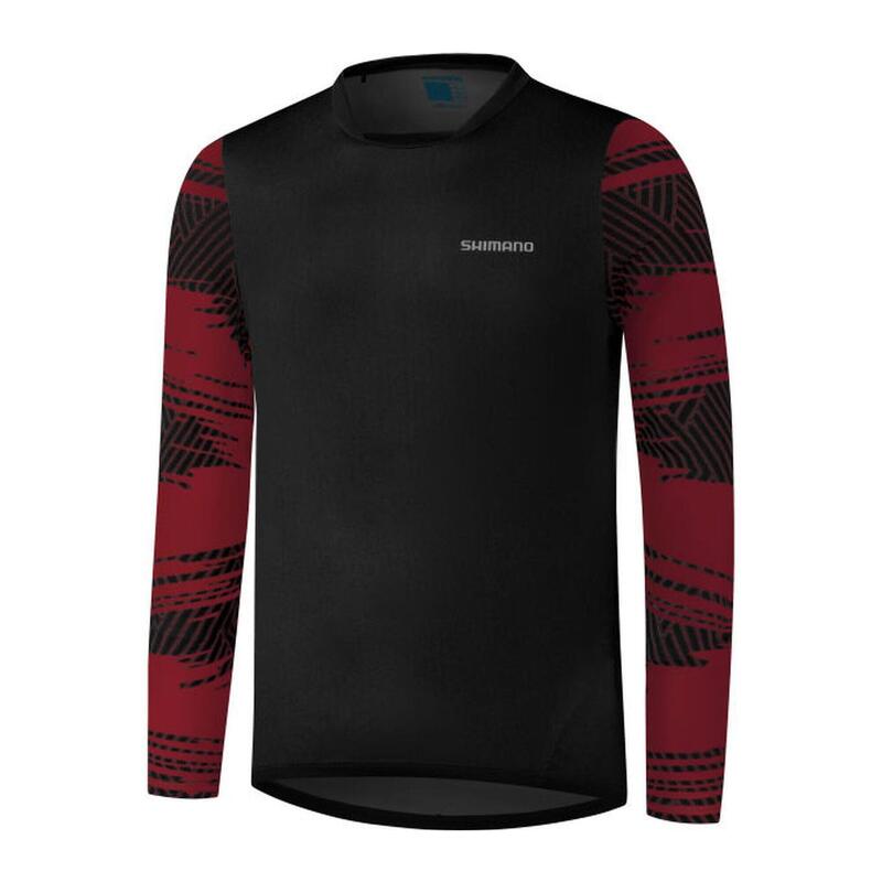 SHIMANO MYOKO L.S.  Long Sleeve Jersey, Spicy Red