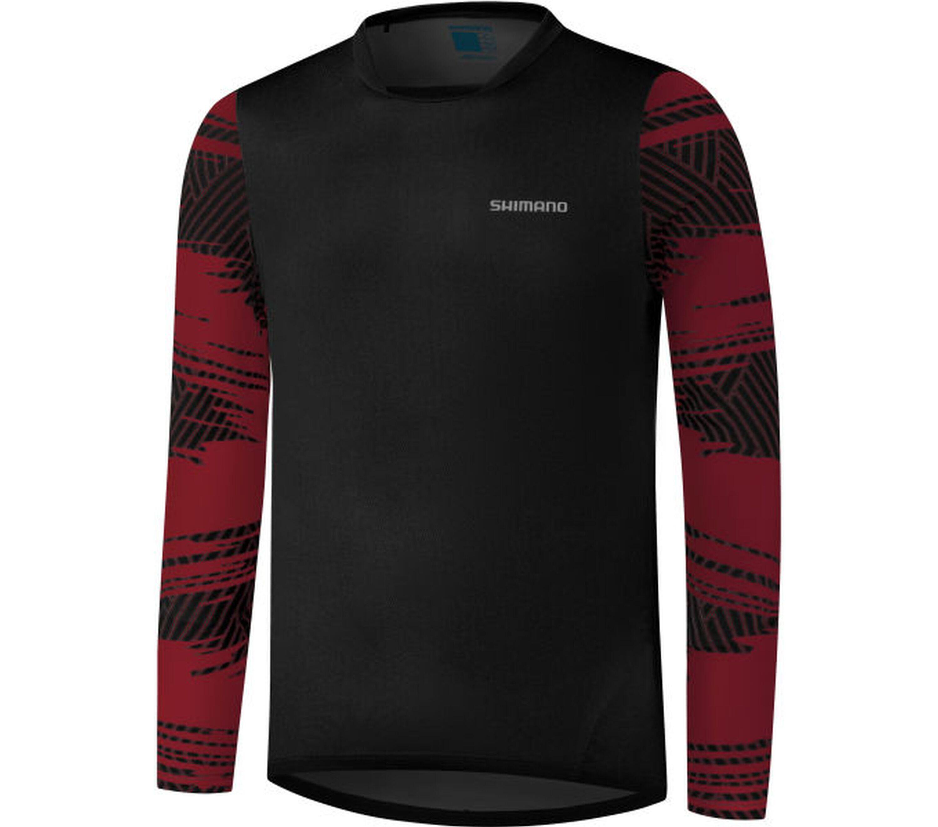 SHIMANO MYOKO L.S.  Long Sleeve Jersey, Spicy Red
