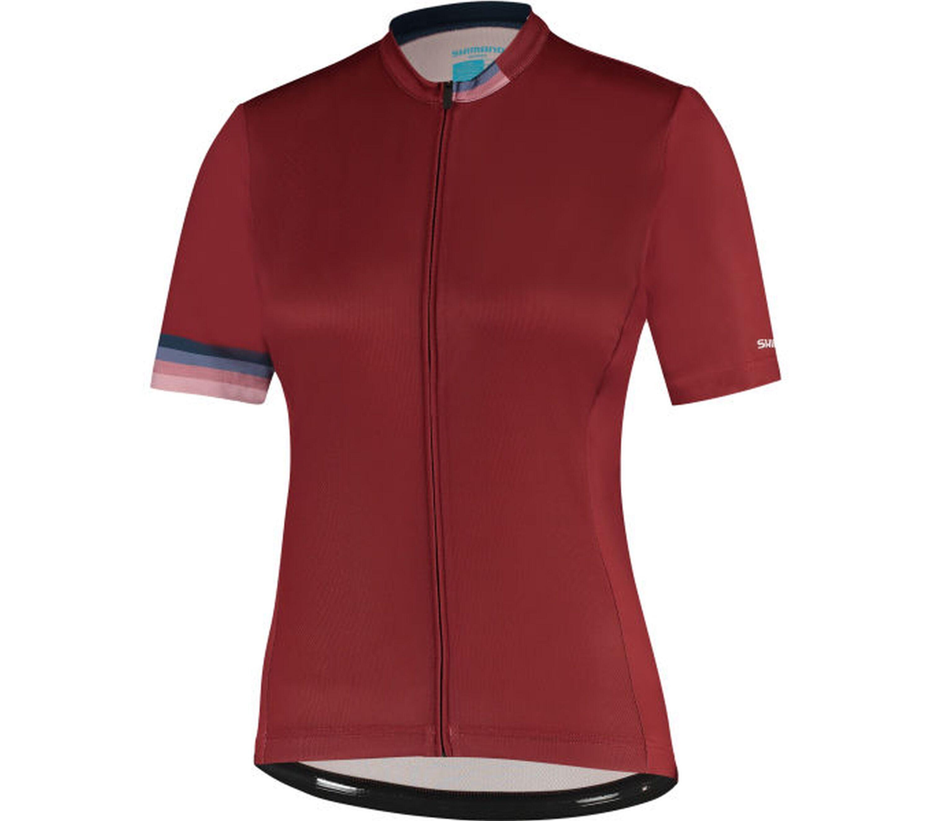 SHIMANO SHIMANO W's MIZUKI Short Sleeve Jersey,   Matte Brown