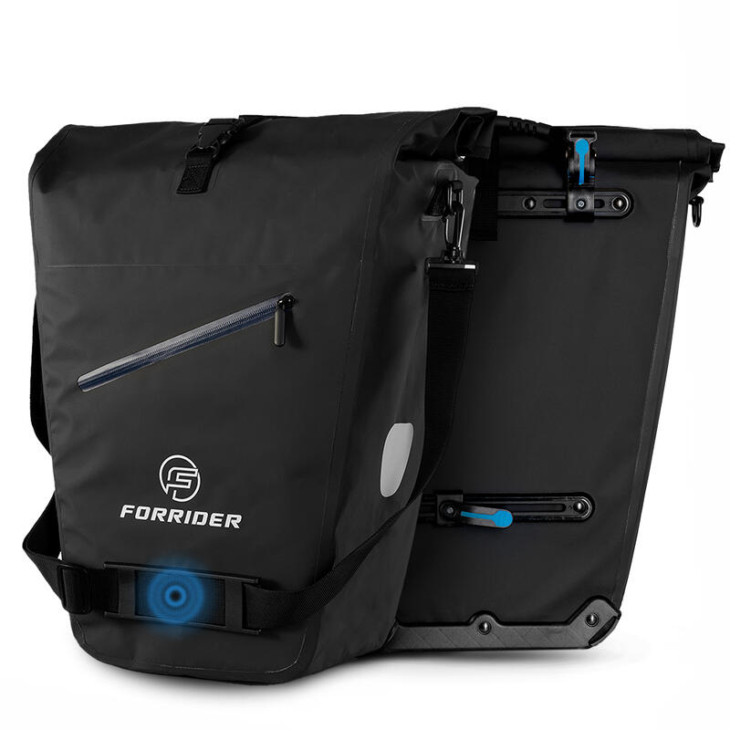 Fahrradtasche Magnet 27L-Wasserdichte Gepäckträgertasche mit Schultergurt