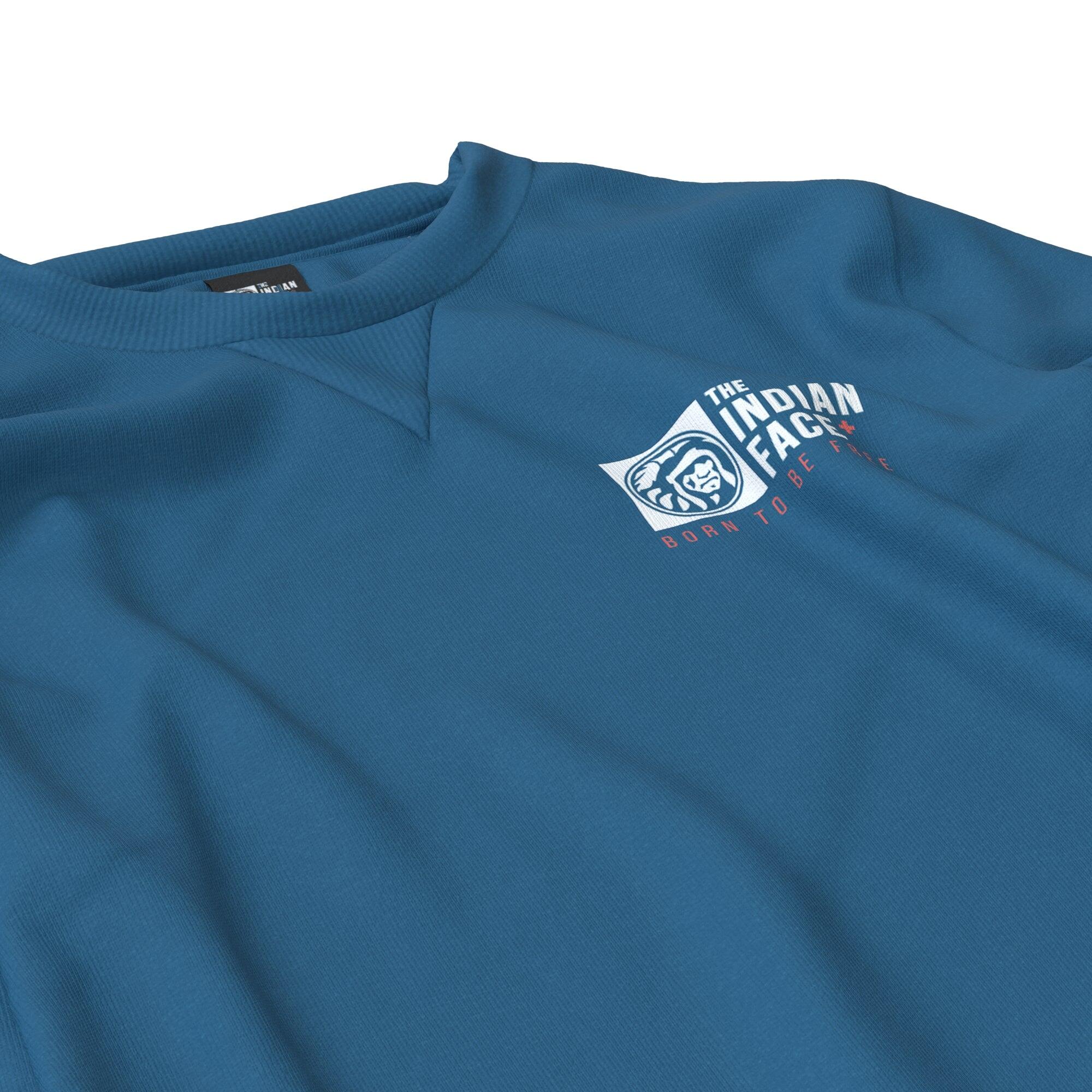 Sudadera adulto y niños The Indian Face Spirit azul 3/5