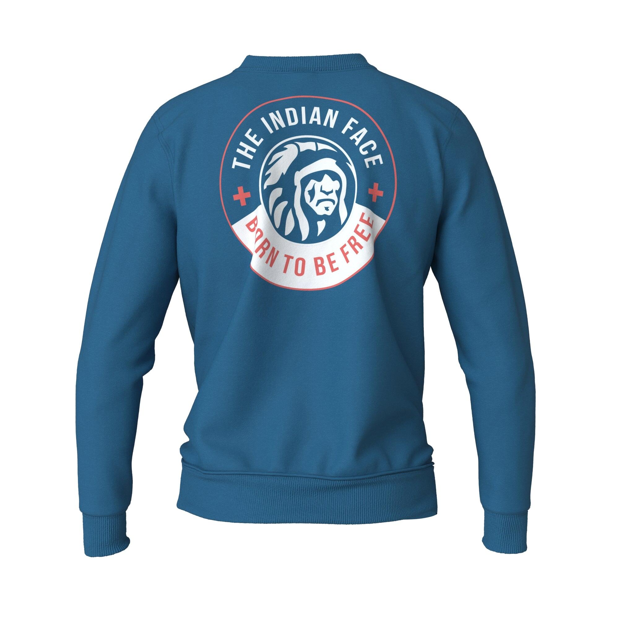Sudadera adulto y niños The Indian Face Spirit azul 2/5