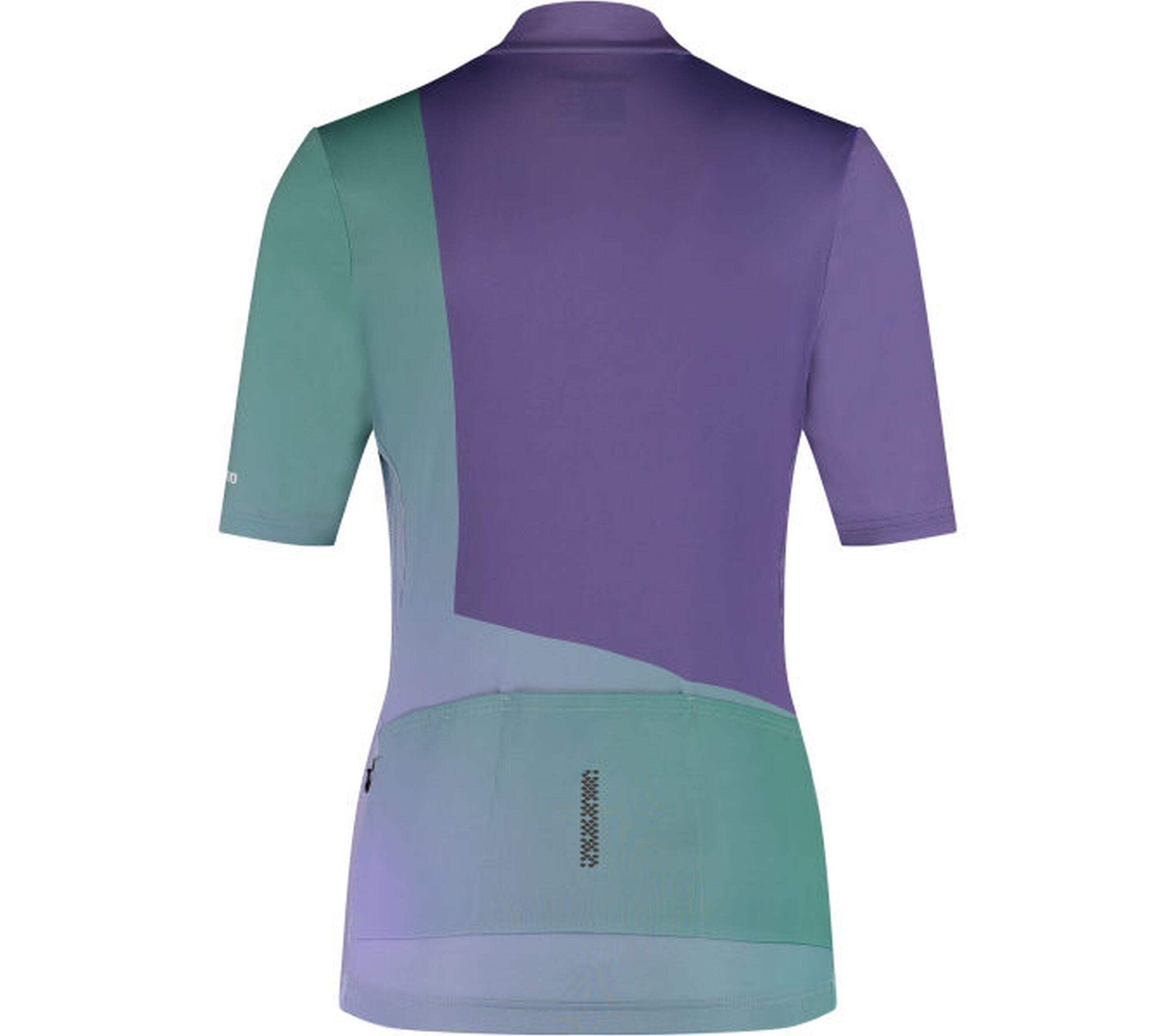 Maillot à manches courtes SUMIRE pour femme, violet vert 2/2