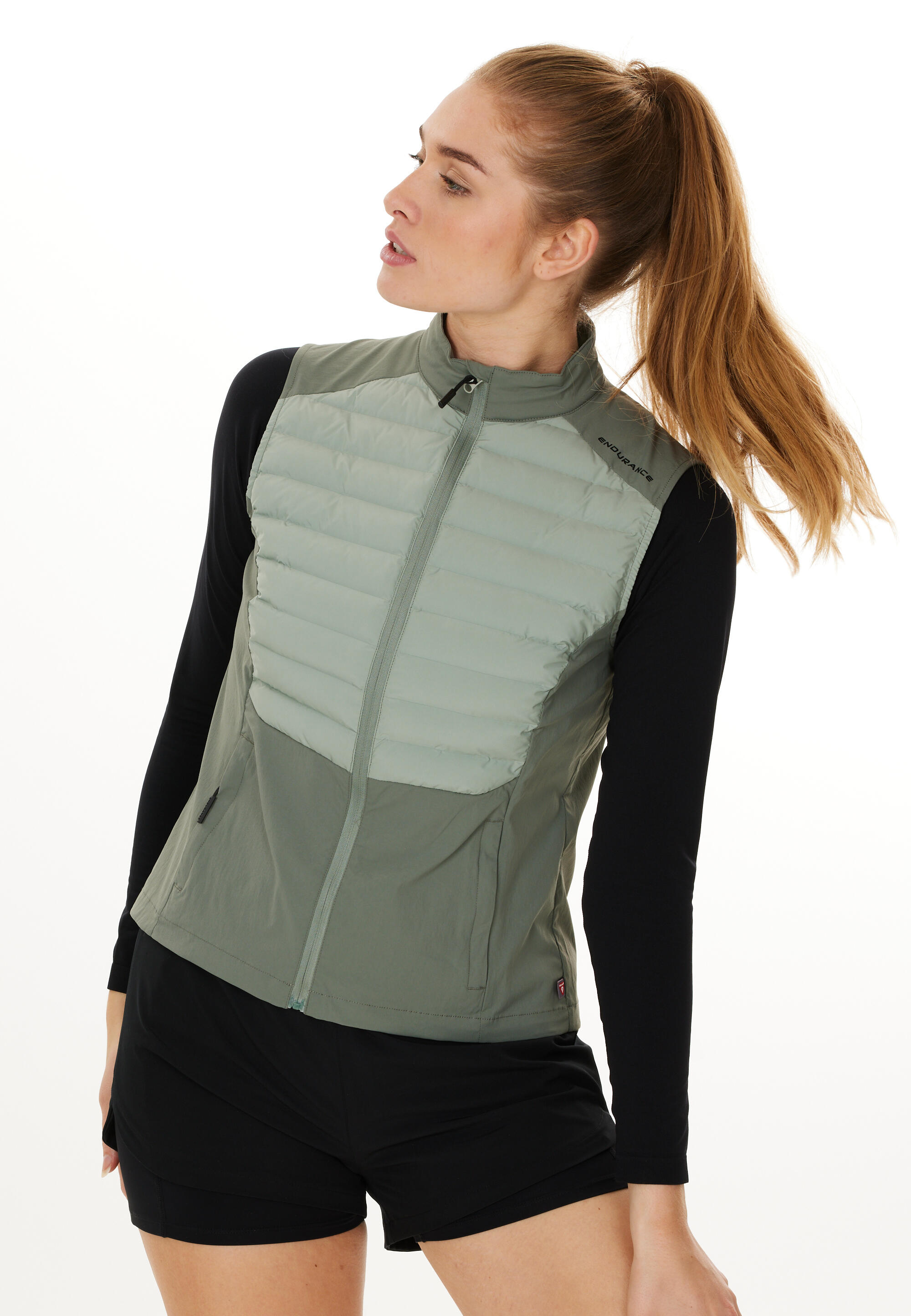 Chaqueta híbrida sin mangas para mujer Endurance Beistyla Primaloft 5/5
