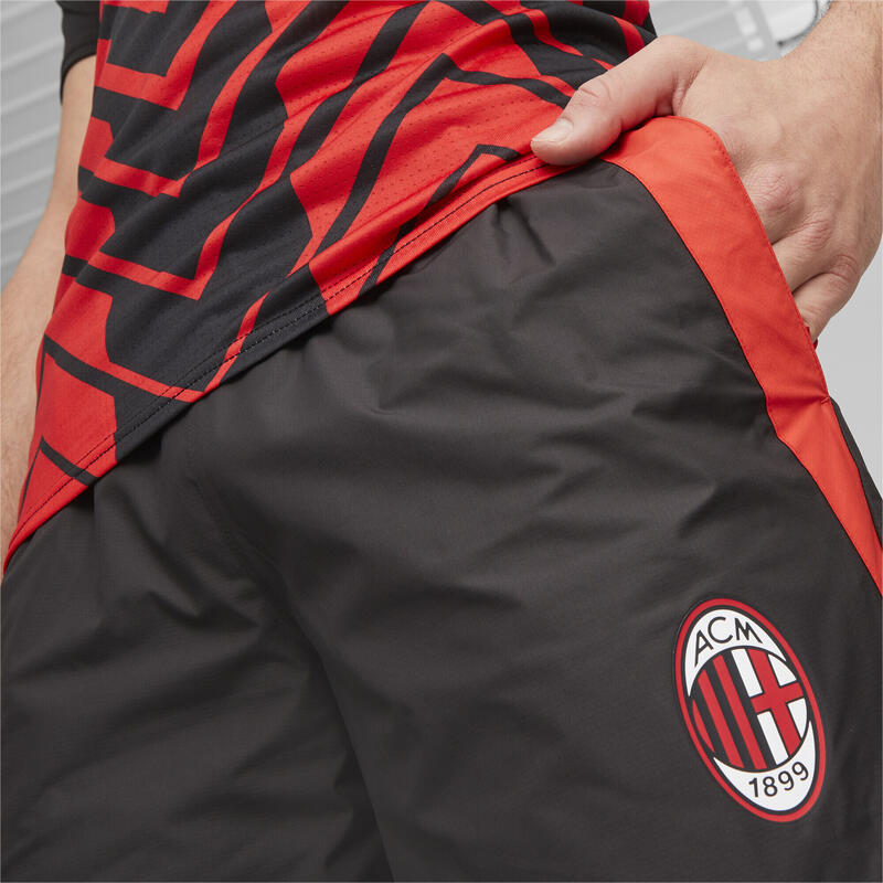 AC Milan Football Prematch gewebte Hose Herren PUMA Black For All Time Red