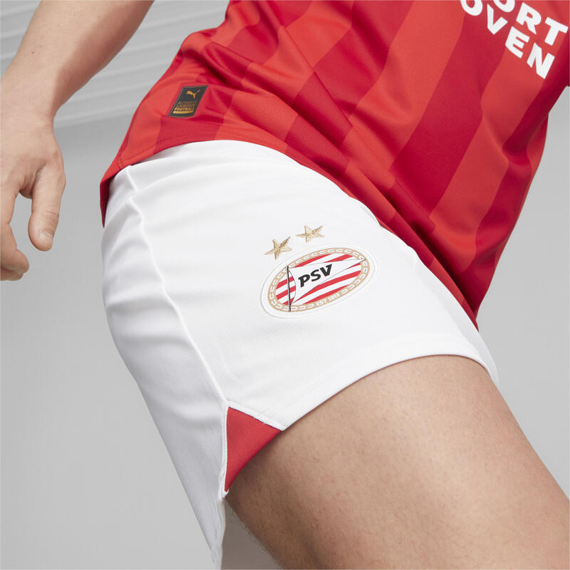 PSV Eindhoven 23/24 voetbalshort PUMA White For All Time Red