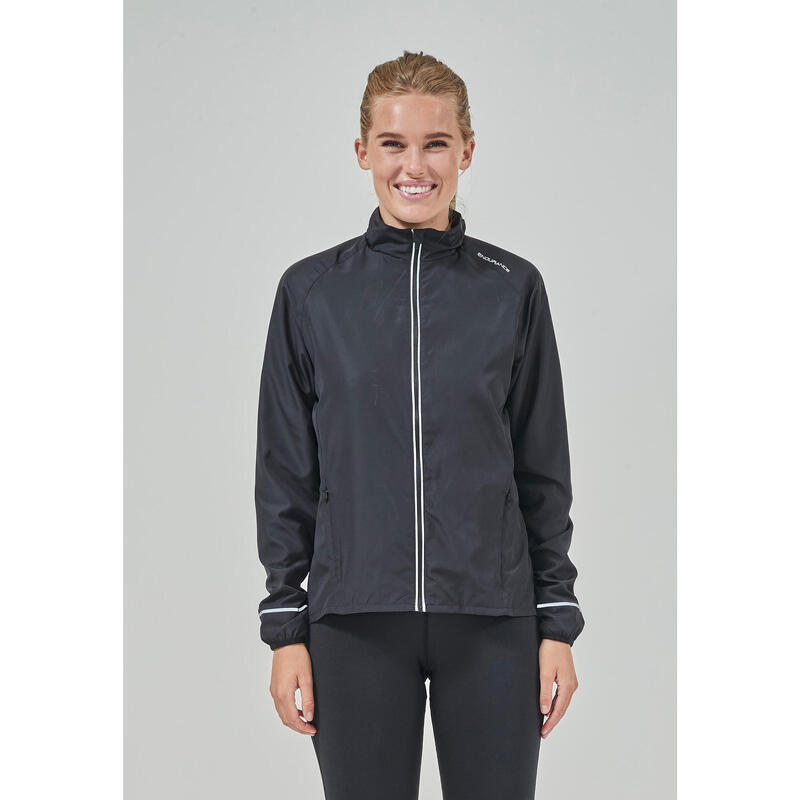 Runningjacke Shela W Jacket Wandern/Outdoor/Trekking Damen Black Atmungsaktiv