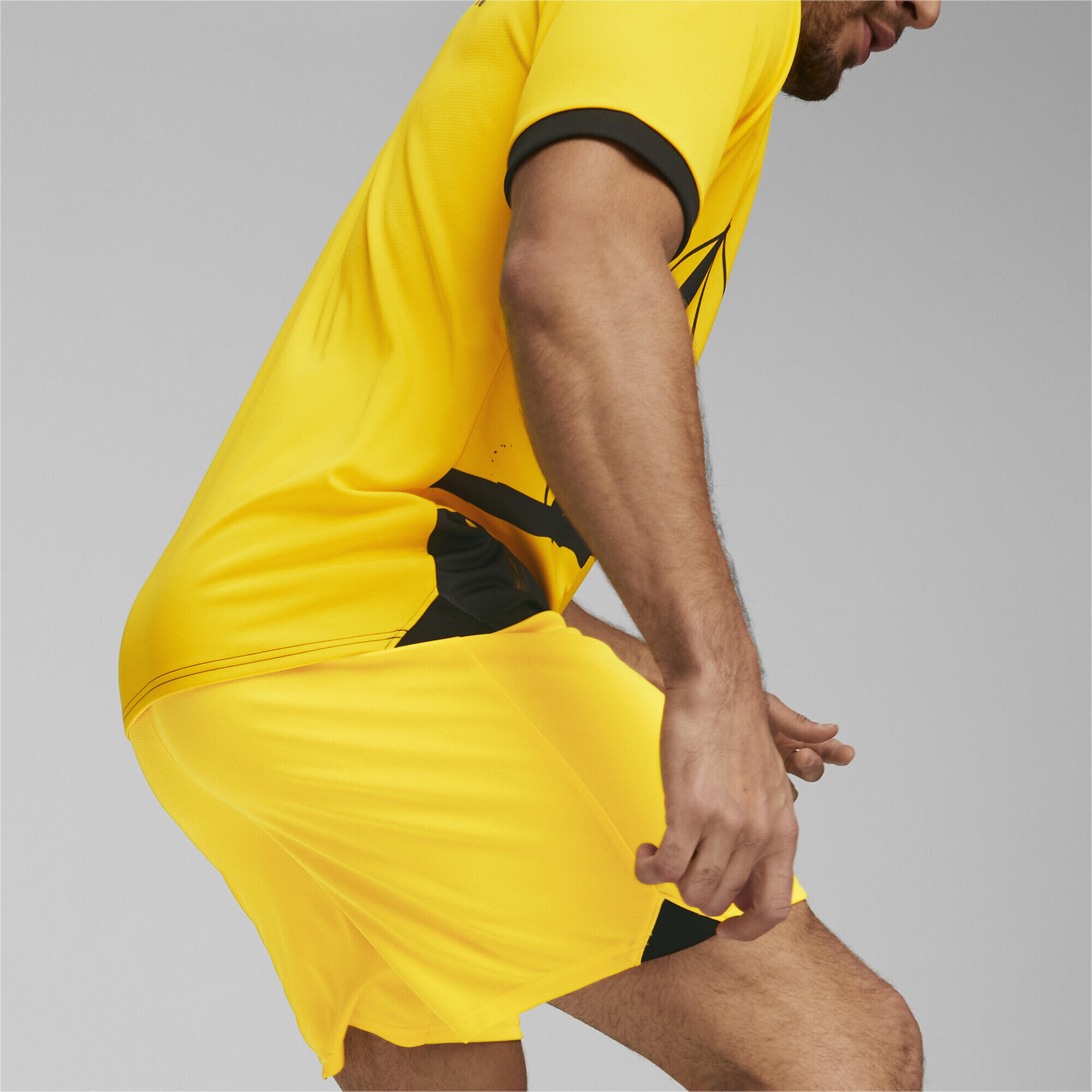 Borussia Dortmund Fußballshorts Herren PUMA Cyber Yellow Black 5/6