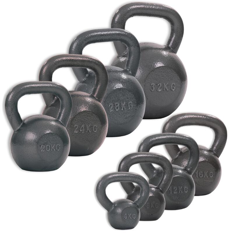 Sport-Thieme Kettlebell Hammerschlag, lackiert, Grau, 10 kg