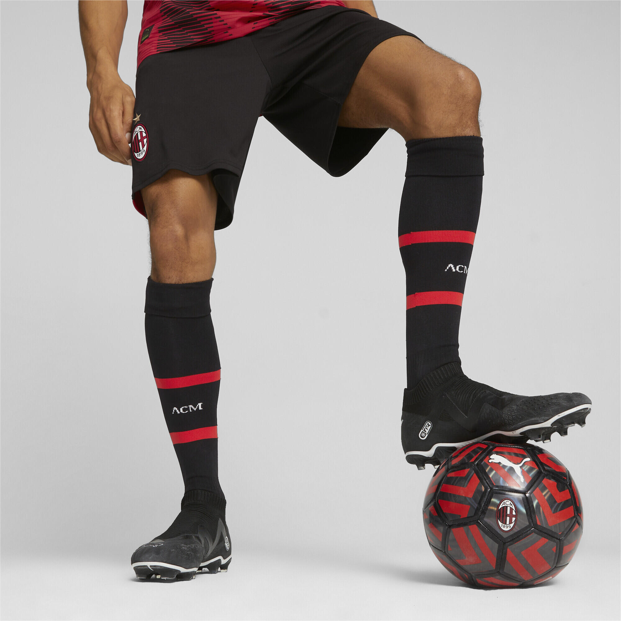 Shorts da calcio AC Milan PUMA Black For All Time Red 2/6