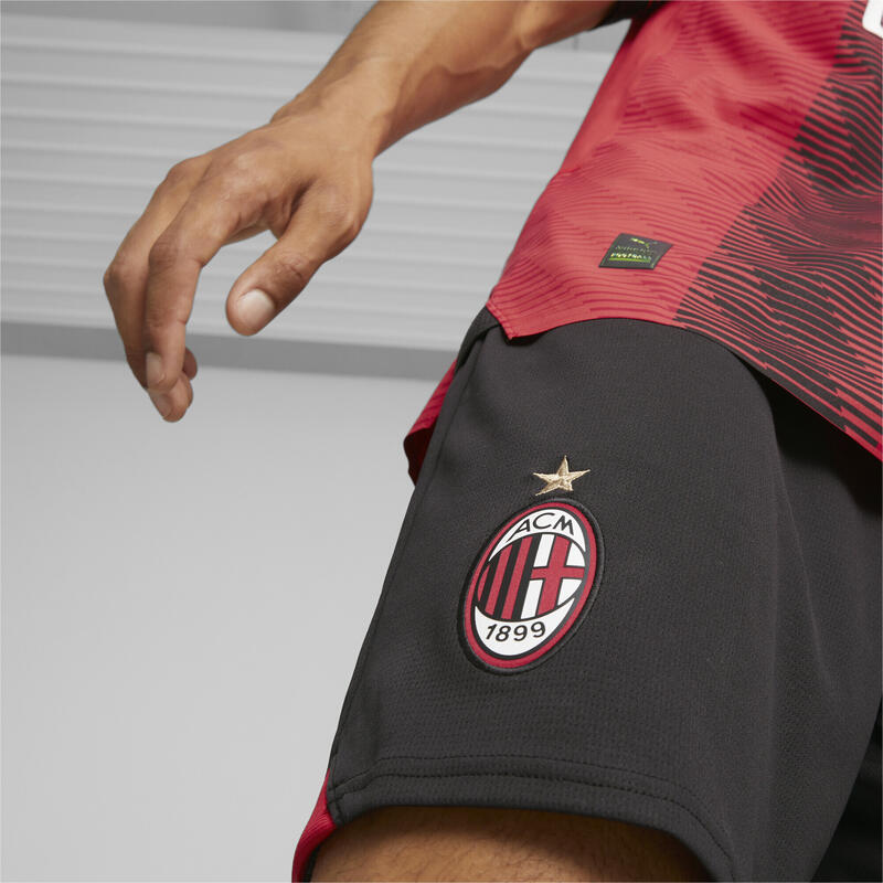 Shorts de fútbol AC Milan PUMA Black For All Time Red