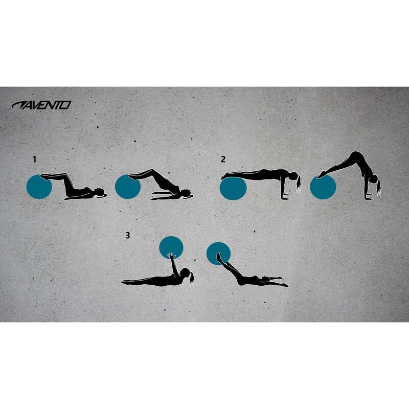 Minge fitness Avento 75 cm, negru