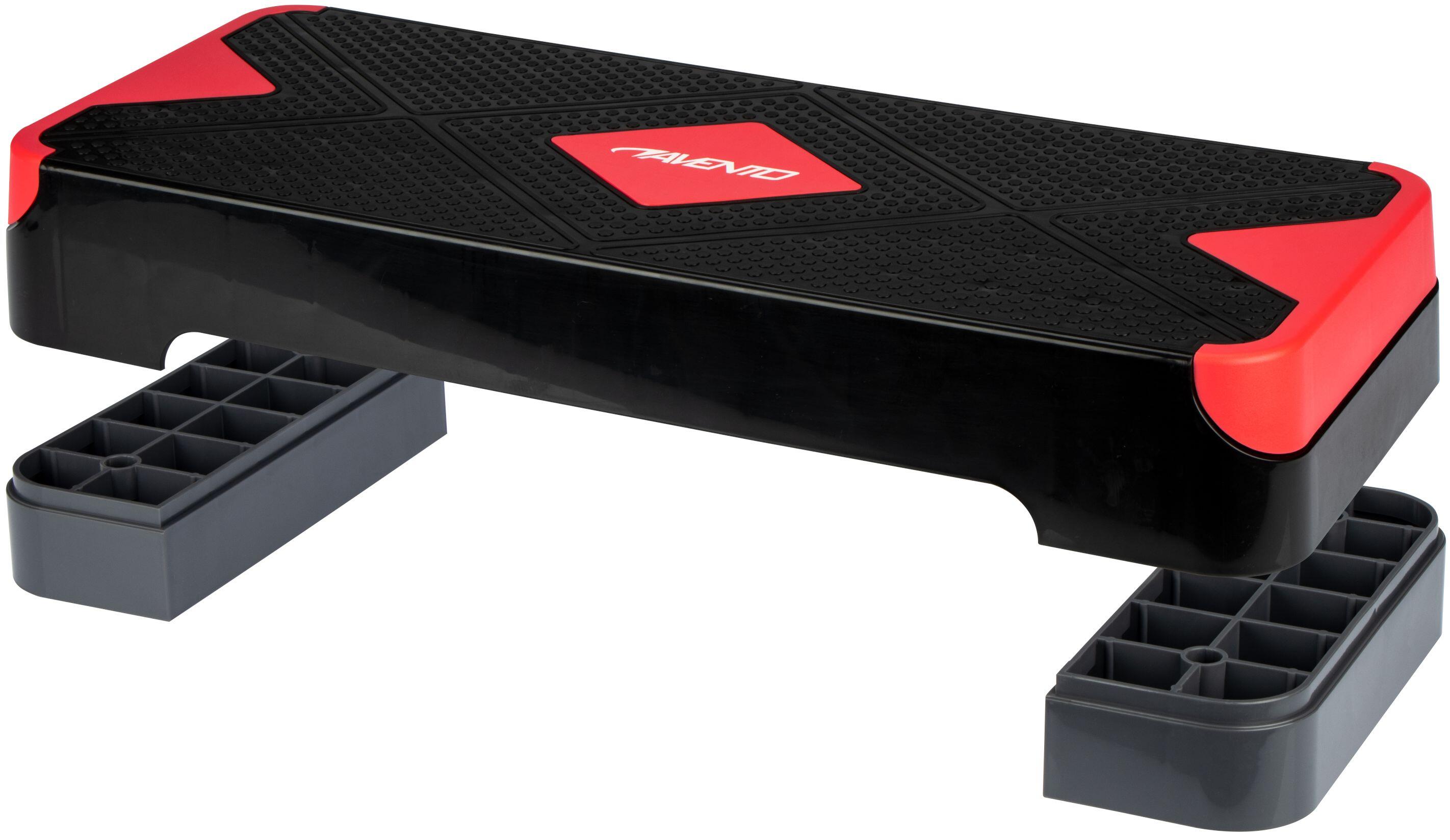 Stepbank 66 x 25 x 15 cm zwart/rood 5/7