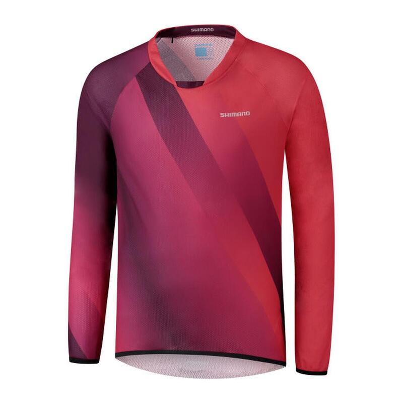 SHIMANO FUJIMI Long Sleeve Jersey, Red