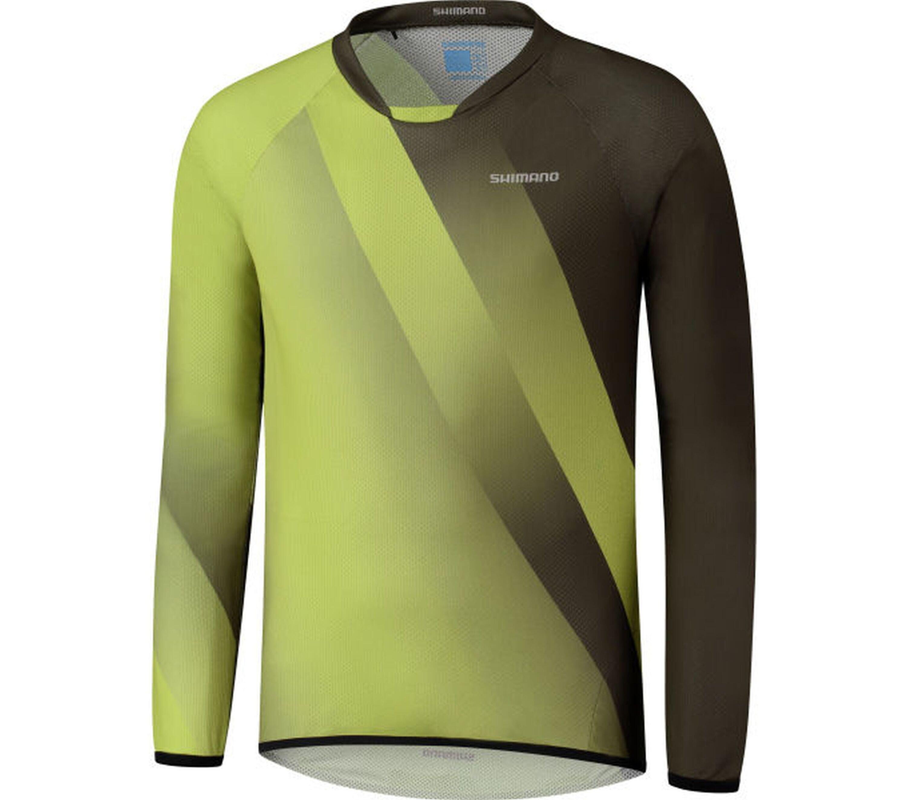 SHIMANO FUJIMI Long Sleeve Jersey, Warm Olive