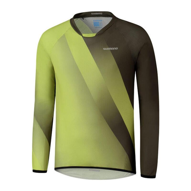 SHIMANO FUJIMI Long Sleeve Jersey, Warm Olive