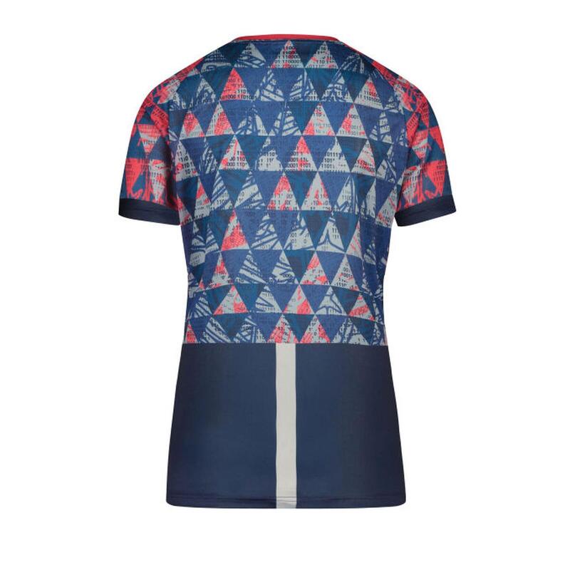 SHIMANO Maillot à manches courtes SAIKO pour femme, bleu marine