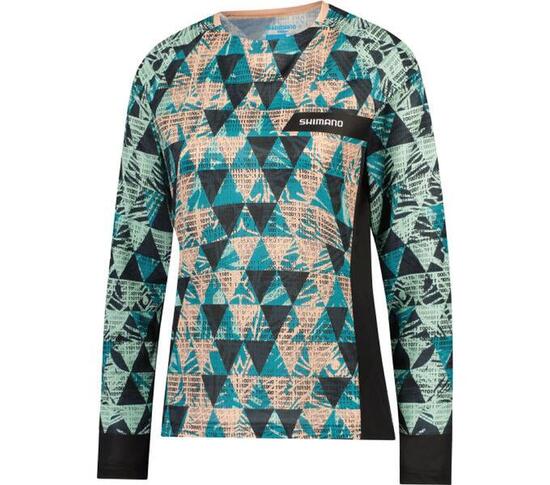 Woman's SAIKO Long Sleeve Jersey, Black/Green