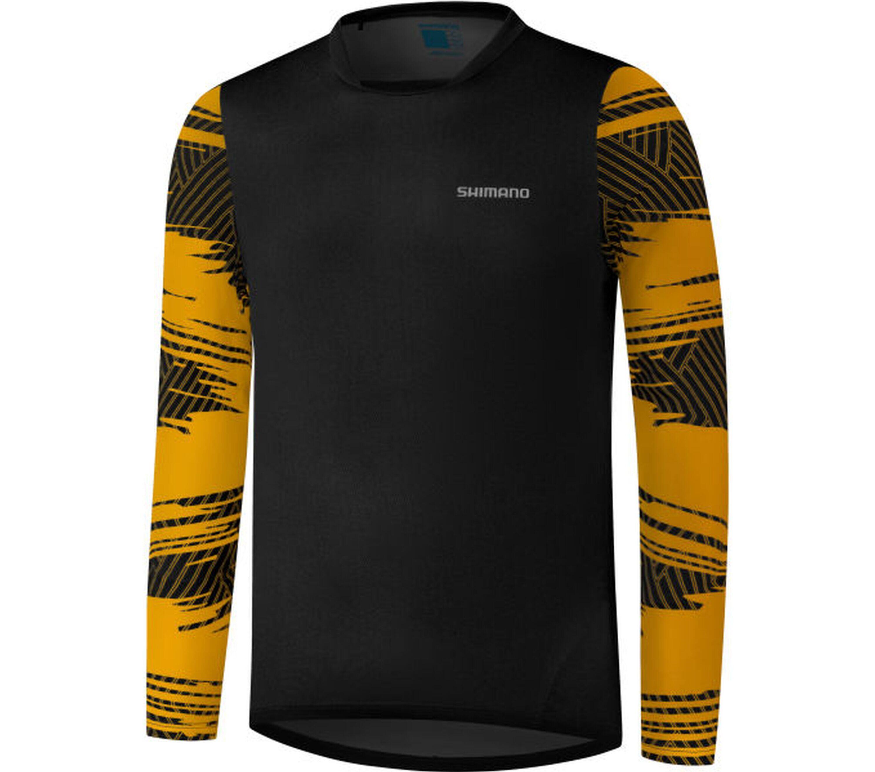 SHIMANO MYOKO L.S.  Long Sleeve Jersey, Mustard Yellow