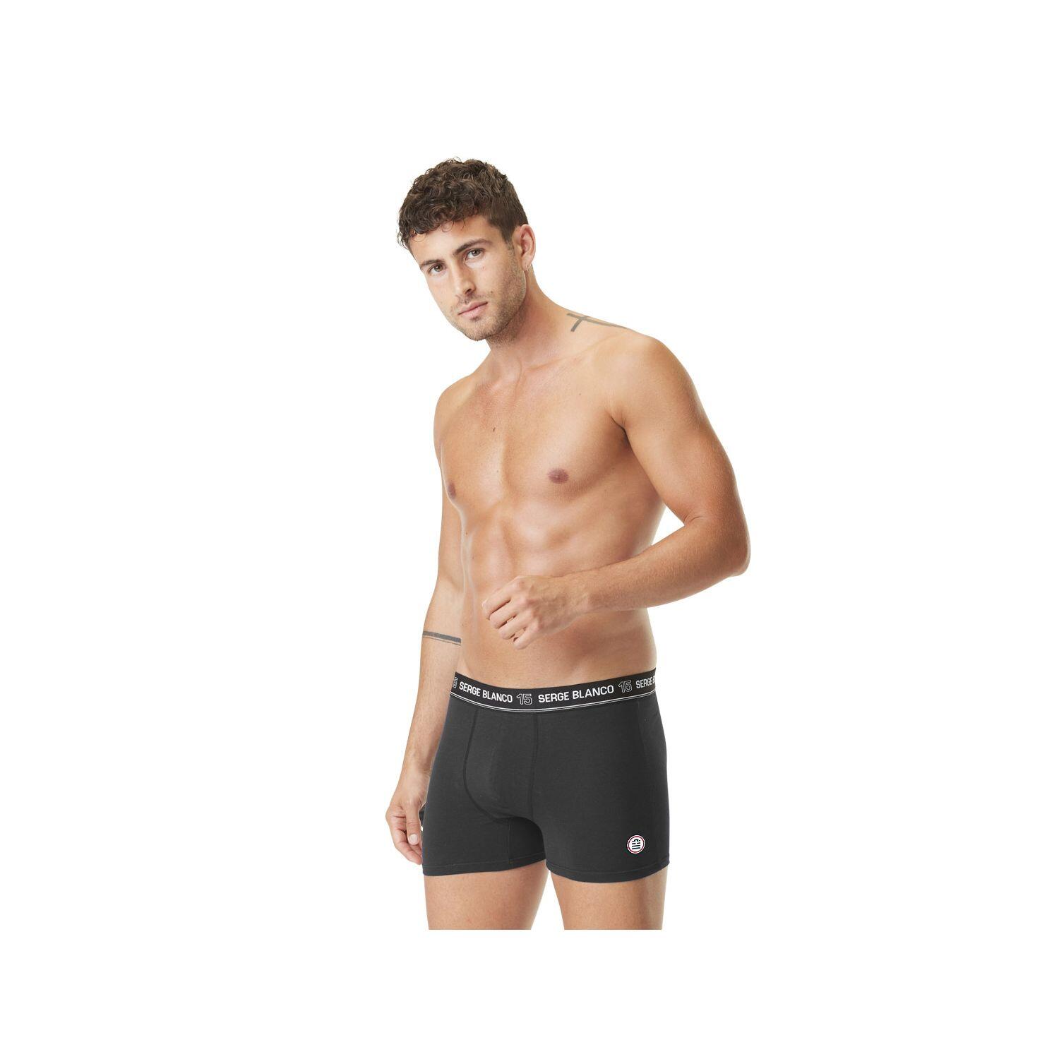 Lot de 4 Boxers coton homme uni 4/5