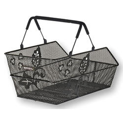 Panier à vélo Cento Flower Multi 44 x 30 x 23 cm - noir