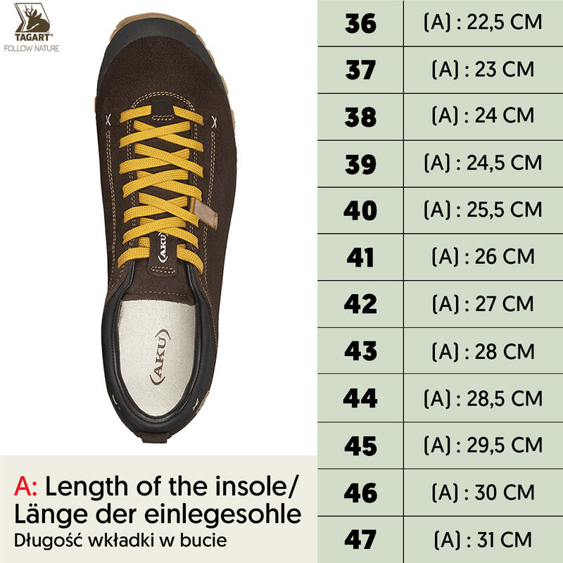 Herren Trekking-Schuhe AKU Bellamont 3 Suede GTX Yellow mit GORE-TEX
