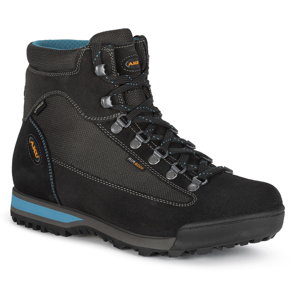 Aku - Chaussures De Trekking Aku Slope Micro Gtx Anthracite/turquoise Avec Membrane - Chaussures De Sport - Noir - 41 - Decathlon