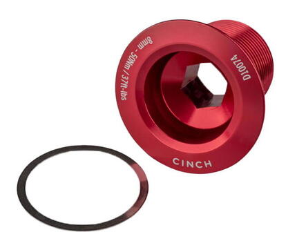 Cinch NDS Crank Arm Schroef M18 - Rood Glimmend