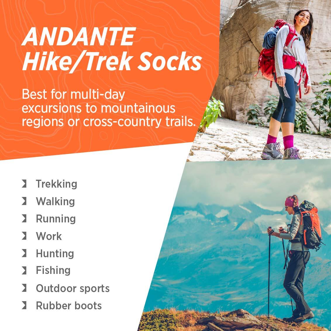Calzini da trekking termici invernali da neve merino alpaca da uomo e da donna 5/7