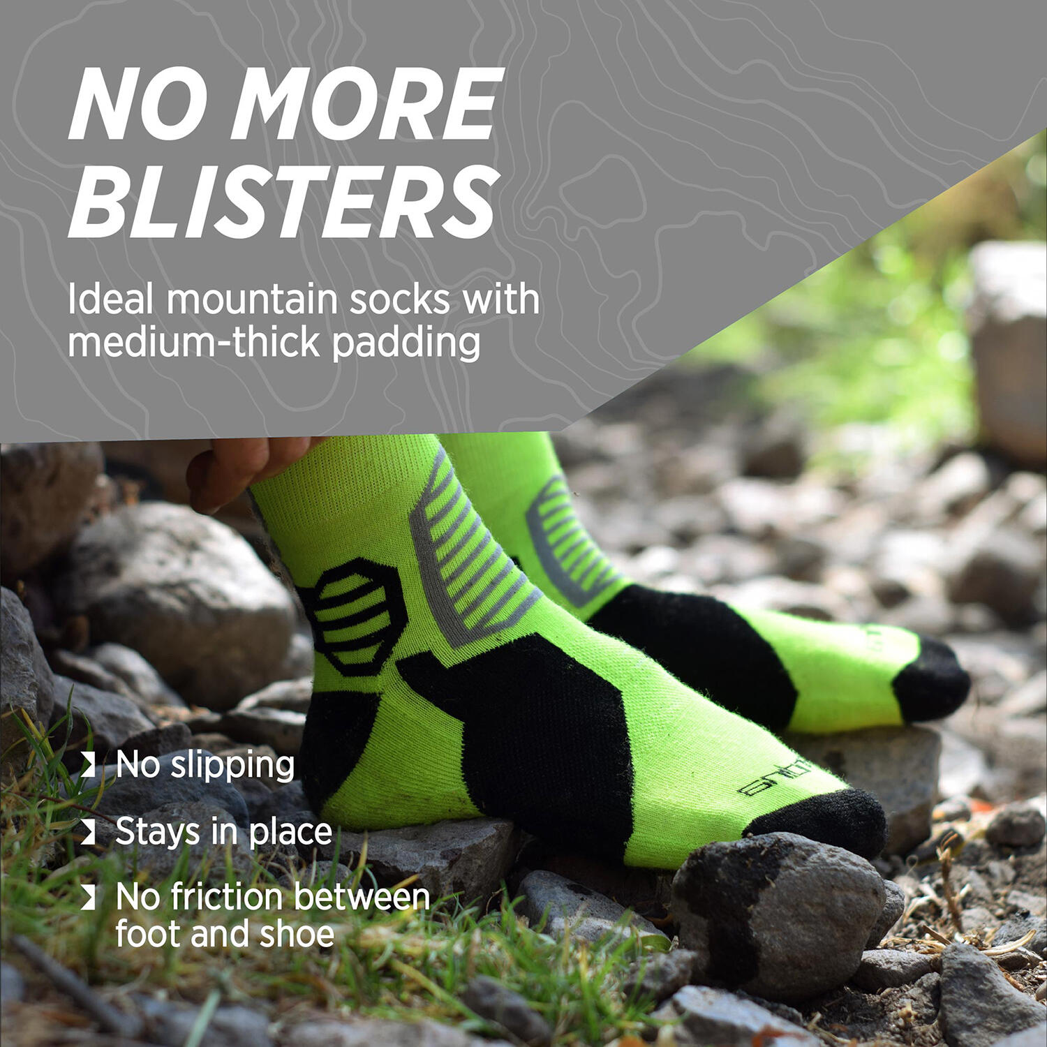 Chaussettes thermiques de trekking et randonnée en alpaga mérinos| CAMINO 3/7