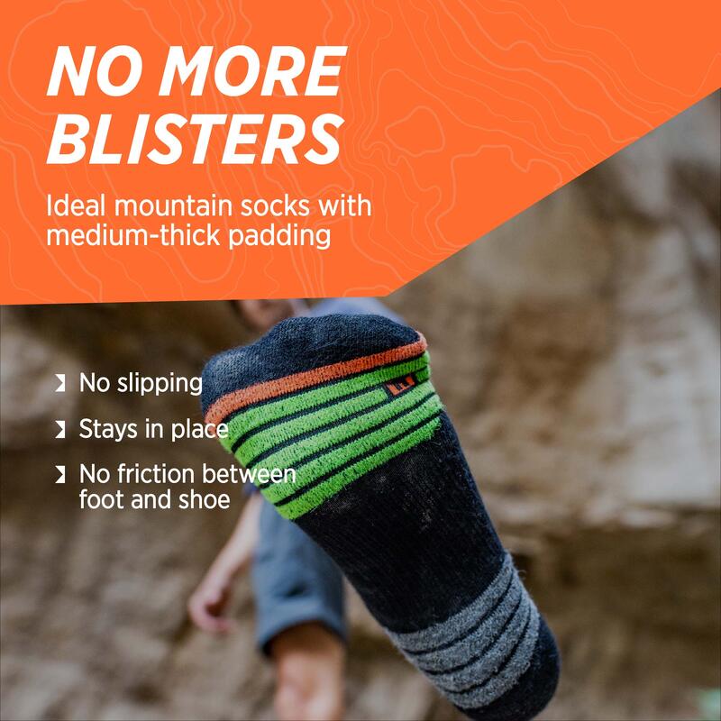 Chaussettes de randonnée en alpaga mérinos, thermiques de trekking rembourrées