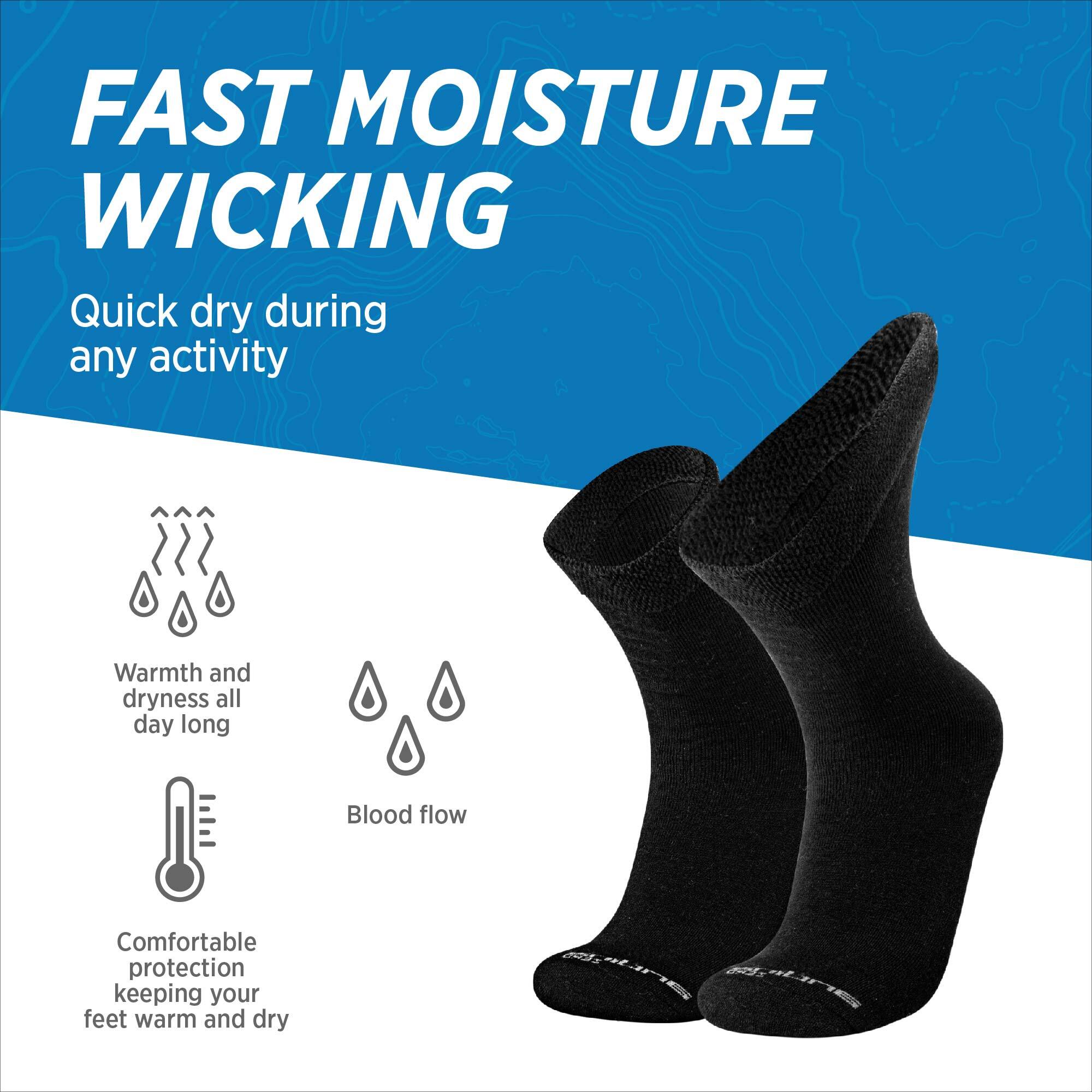 GA COMMUNICATIONS 3/6/12 Pares De Calcetines De Trabajo Para Diabéticos Para Hombre, Parte Superior Suave Y Resistente, Con Talones Y Dedos Reforzados, Algodón Rico Que Absorbe La Humedad