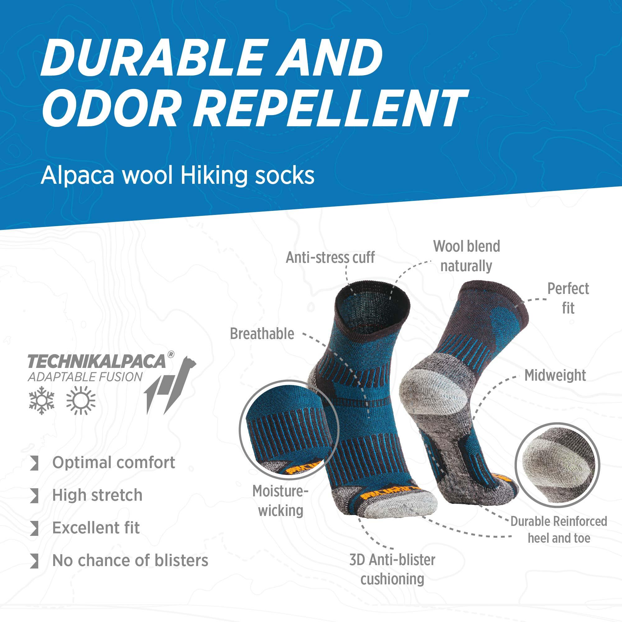 VITSOCKS Merino Wol Wandelsokken Kinderen – Thermo Winter Sokken, Set Van 2 Paar