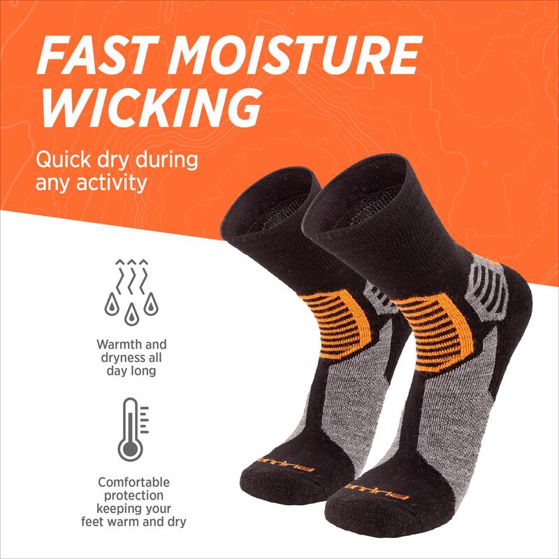 Chaussettes thermiques de trekking et randonnée en alpaga mérinos| CAMINO