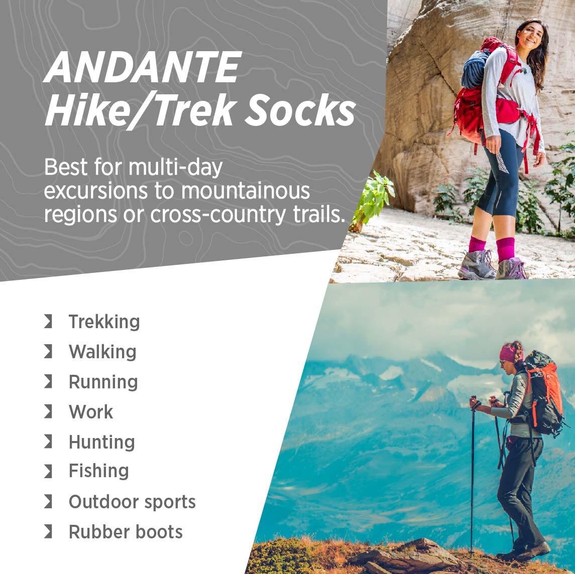 Calzini da trekking termici invernali da neve merino alpaca da uomo e da donna 5/7