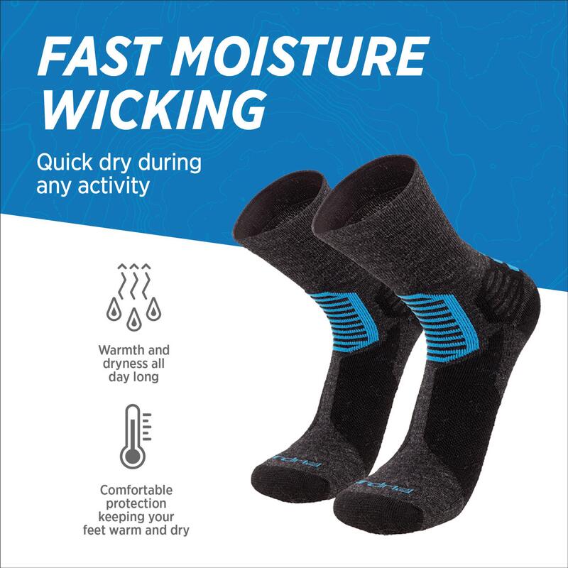 Chaussettes thermiques de trekking et randonnée en alpaga mérinos| CAMINO