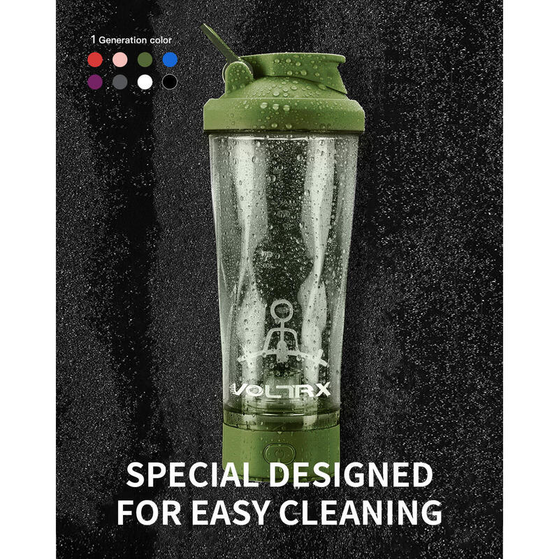 Electric Protein shake Mixer VortexBoost1 24oz/700ml - Dark Green