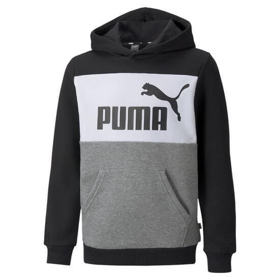 Sweat à Capuche Essentials+ Color Block Enfant et Adolescent PUMA Black