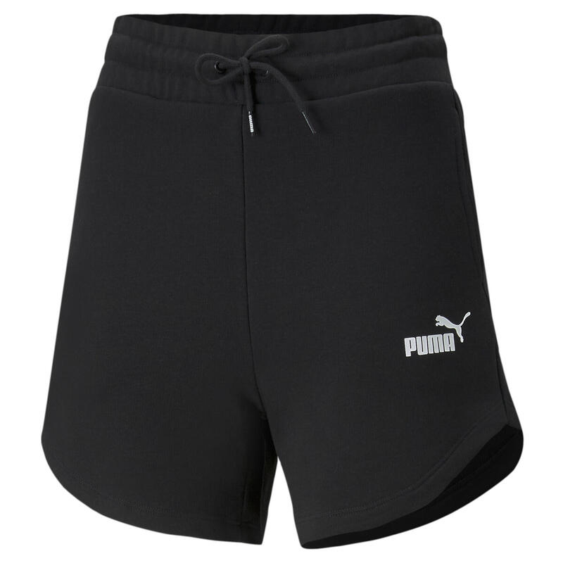 Essentials Hochgeschnittene Shorts Damen PUMA Black
