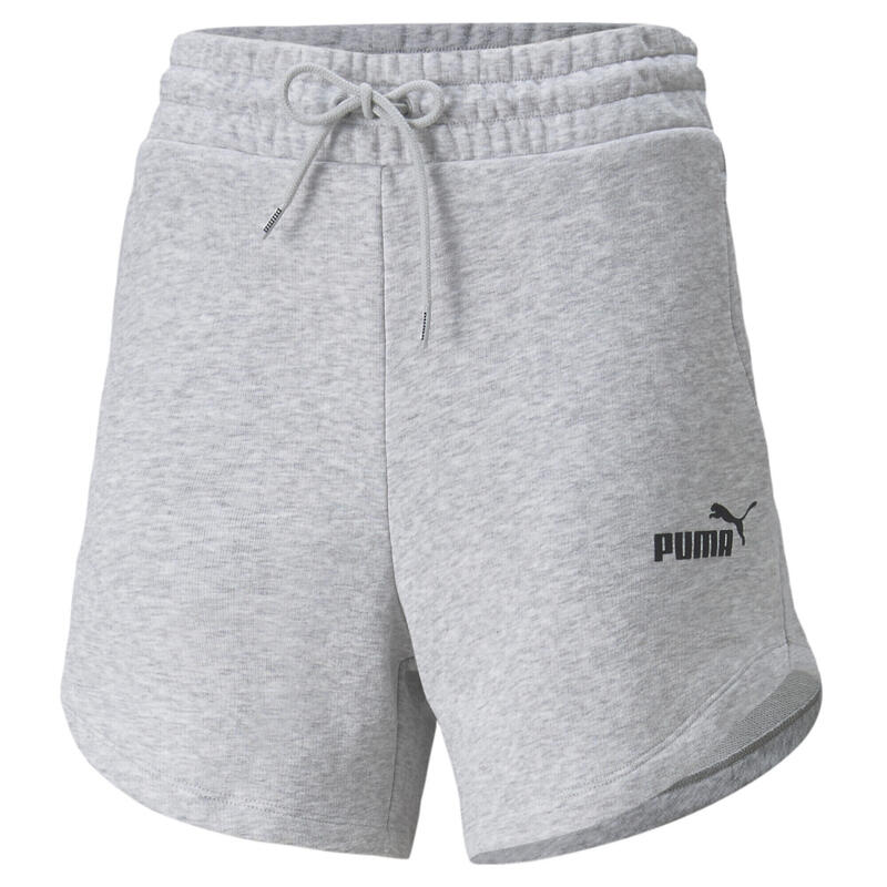 Shorts Essentials High Waist Donna PUMA Light Gray Heather