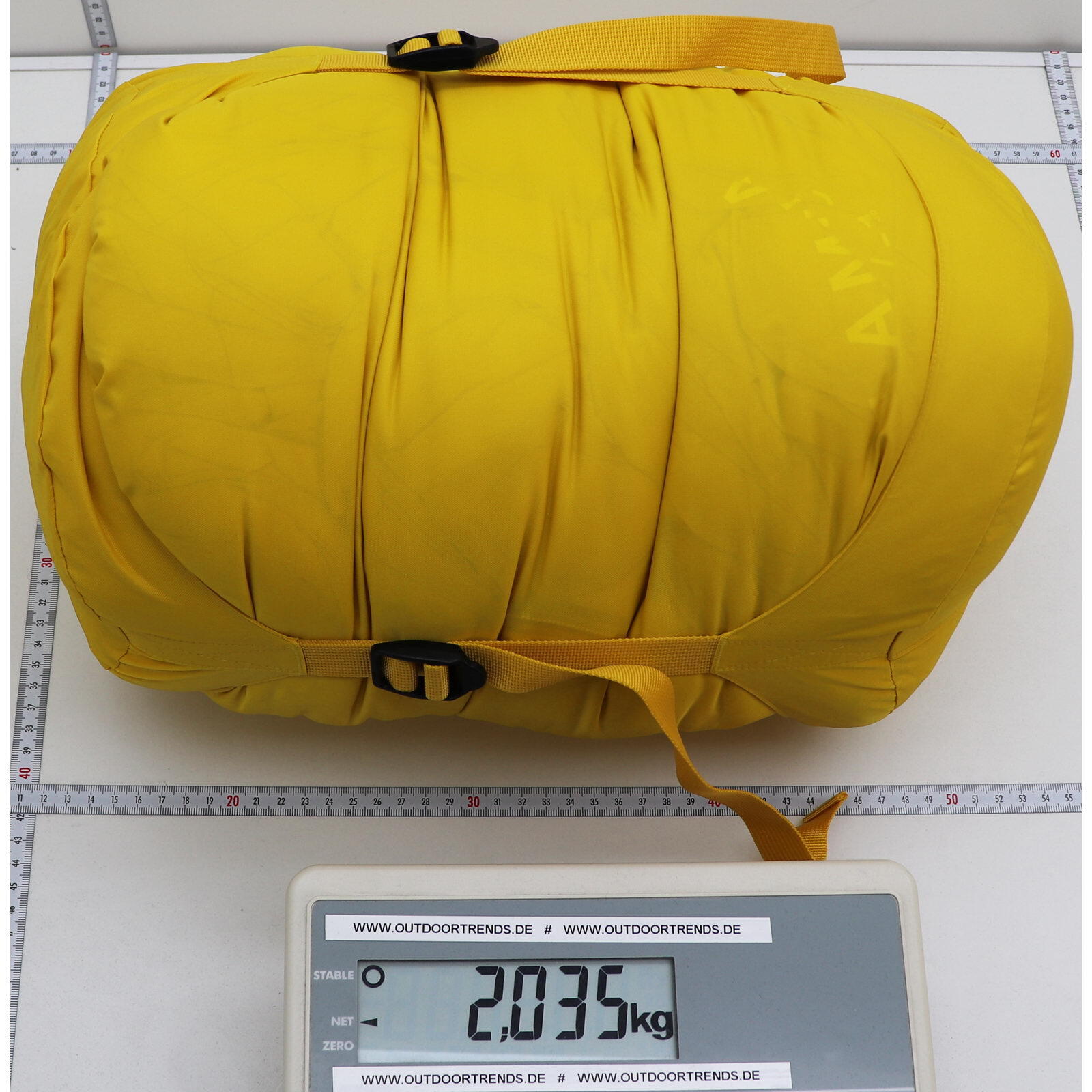 Kunstfaserschlafsack Lamina 0F/-18°C electron yellow 4/5