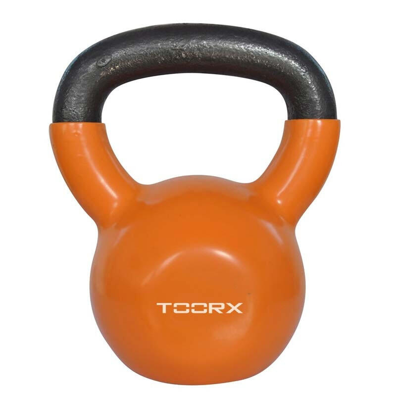 A Toorx Kettlebell Vinyl bevonata puhábbá teszi a külsejét