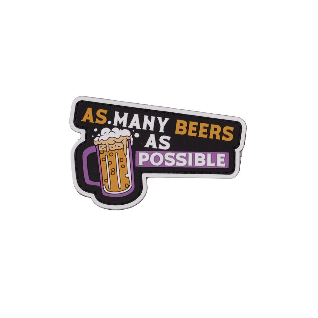 As Many Beers As Possible Patch Elitex Training PVC Velcro