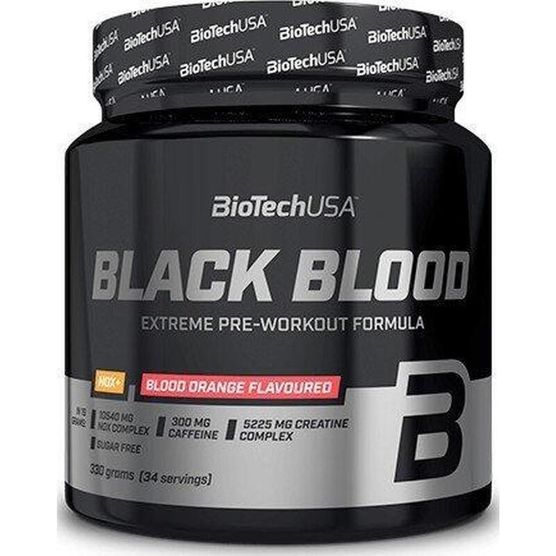 Pre-entreno Black Blood Nox+ 330 Gr Tropical - Biotech USA