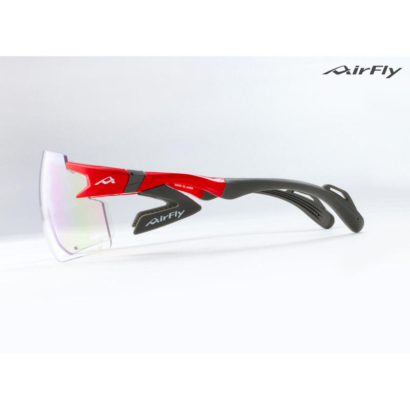 AF-301 C-6BK Photochromic Lens Sunglasses - Red