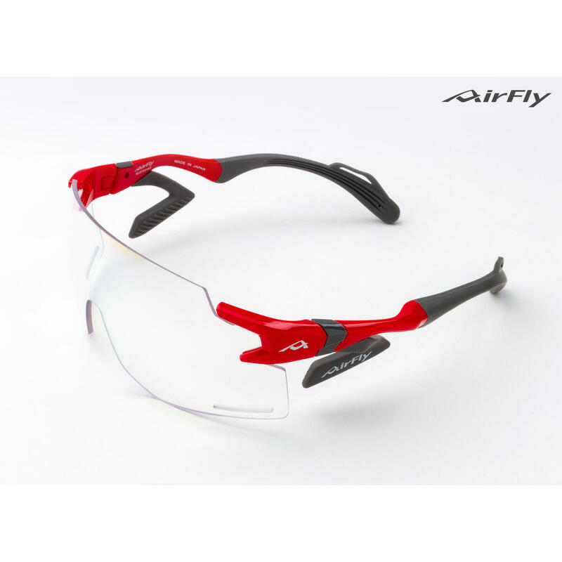 AF-301 C-6BK Photochromic Lens Sunglasses - Red