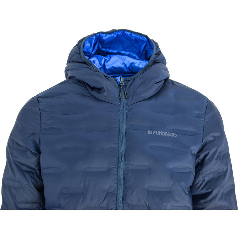 Dzseki Fundango Smoke Hooded Jacket, Kék, Férfiak