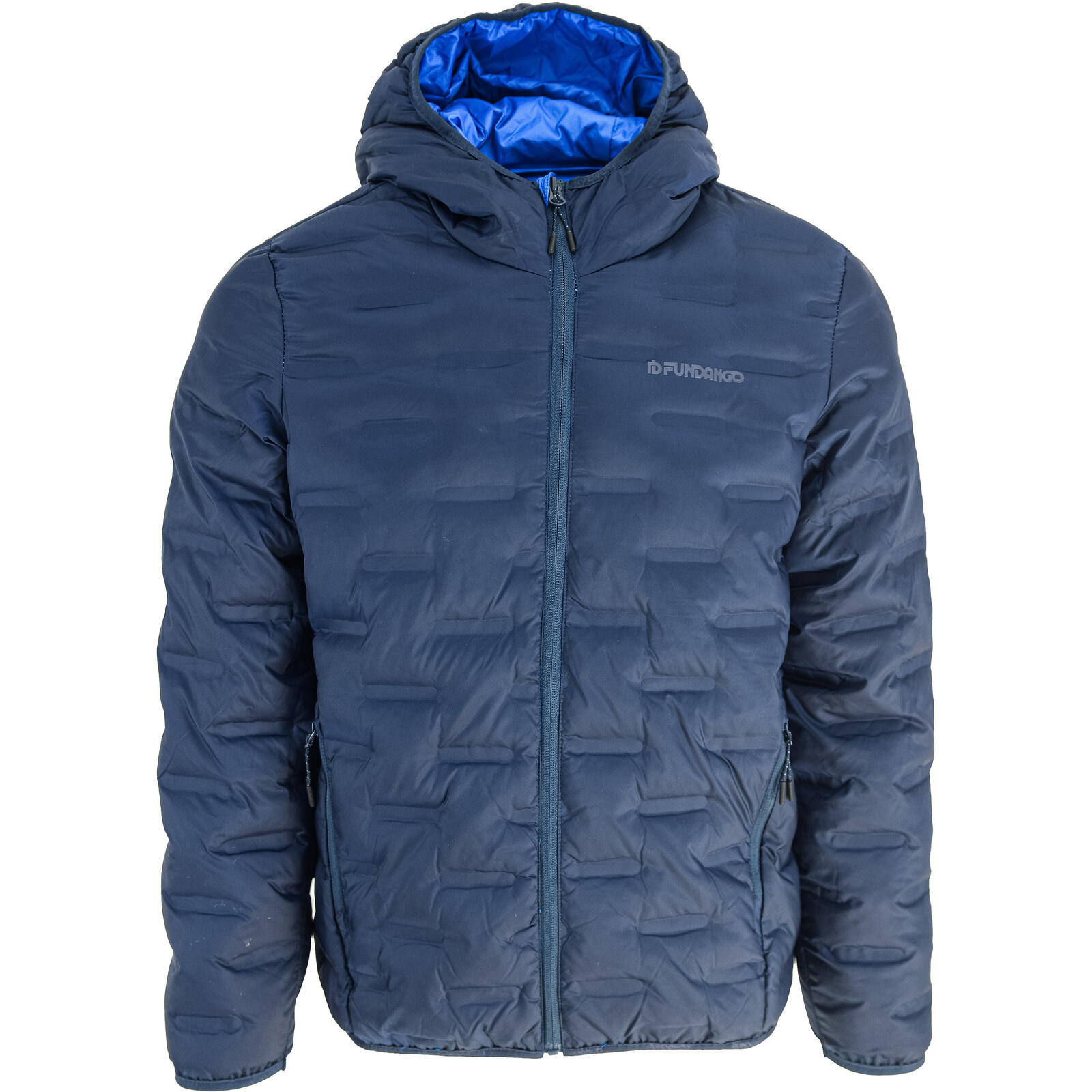 FUNDANGO Jasje Fundango Smoke Hooded Jacket, Blauw, Mannen