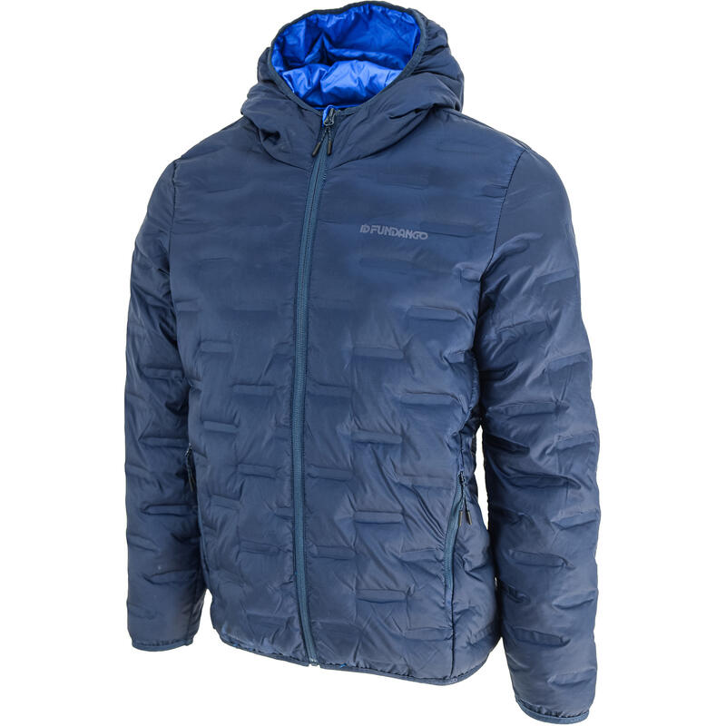 Dzseki Fundango Smoke Hooded Jacket, Kék, Férfiak